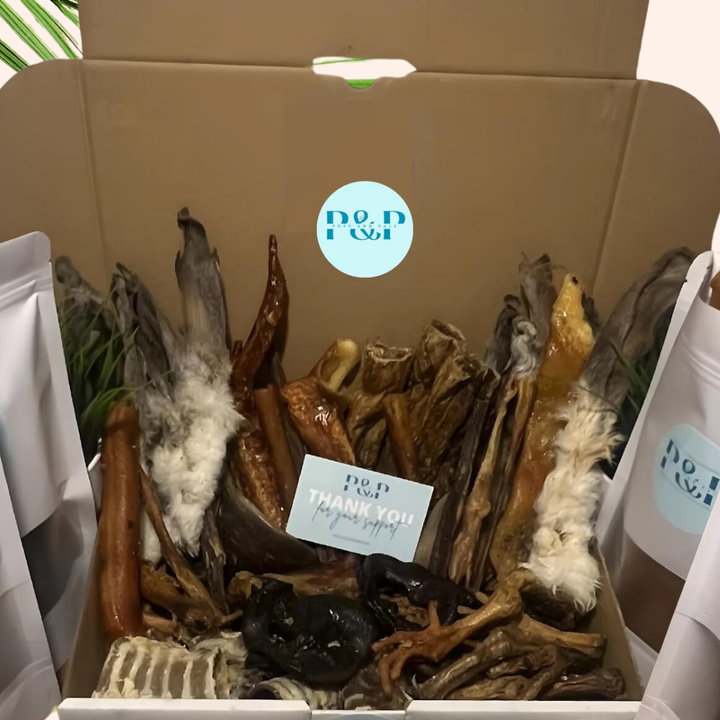 Mega Natural Dog Treat Box | 30 to 90 High Value Options