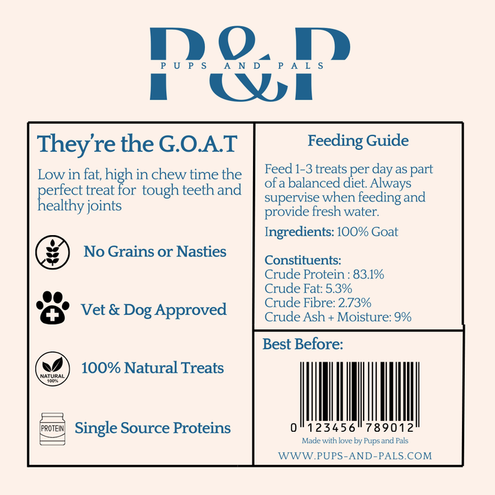 Goat Skin Dog Chews | 200g to 2kg Options