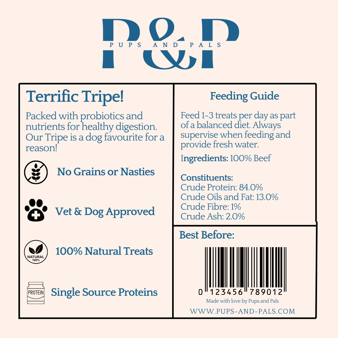 Natural Tripe Dog Treats | 200g to 1kg High Protein Selection