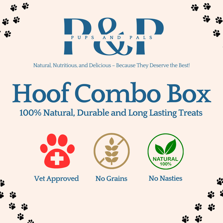 Hoof Combo Dog Treats | 100% Natural Beef