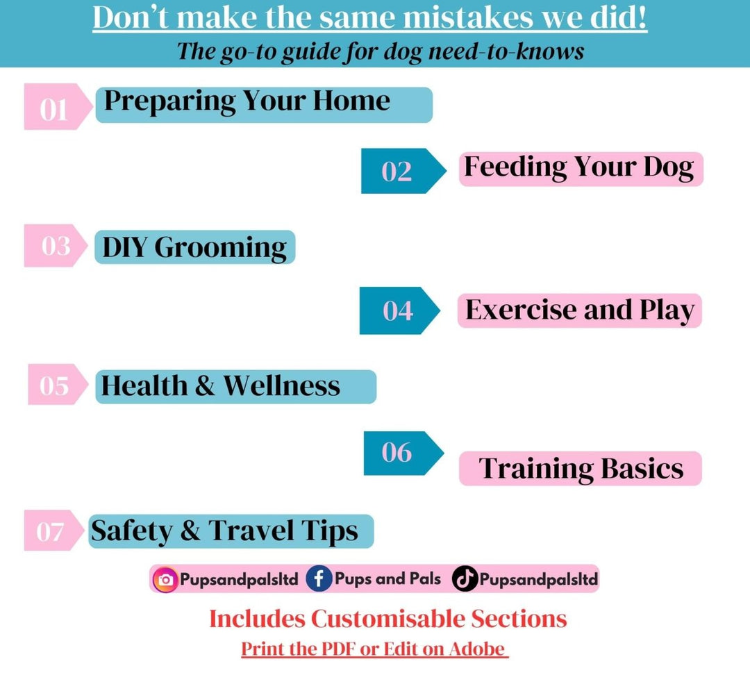 All - In - One Dog Owner Guide (80+ Pages) | Expert - Planners, Training & Health Guides | Making Dogs Easy | Custom Checklists | Dog Recipes All - In - One Dog Owner Guide (80+ Pages) | Expert - Planners, Training & Health Guides | Making Dogs Easy | Custom Checklists | Dog Recipes Pups And Pals