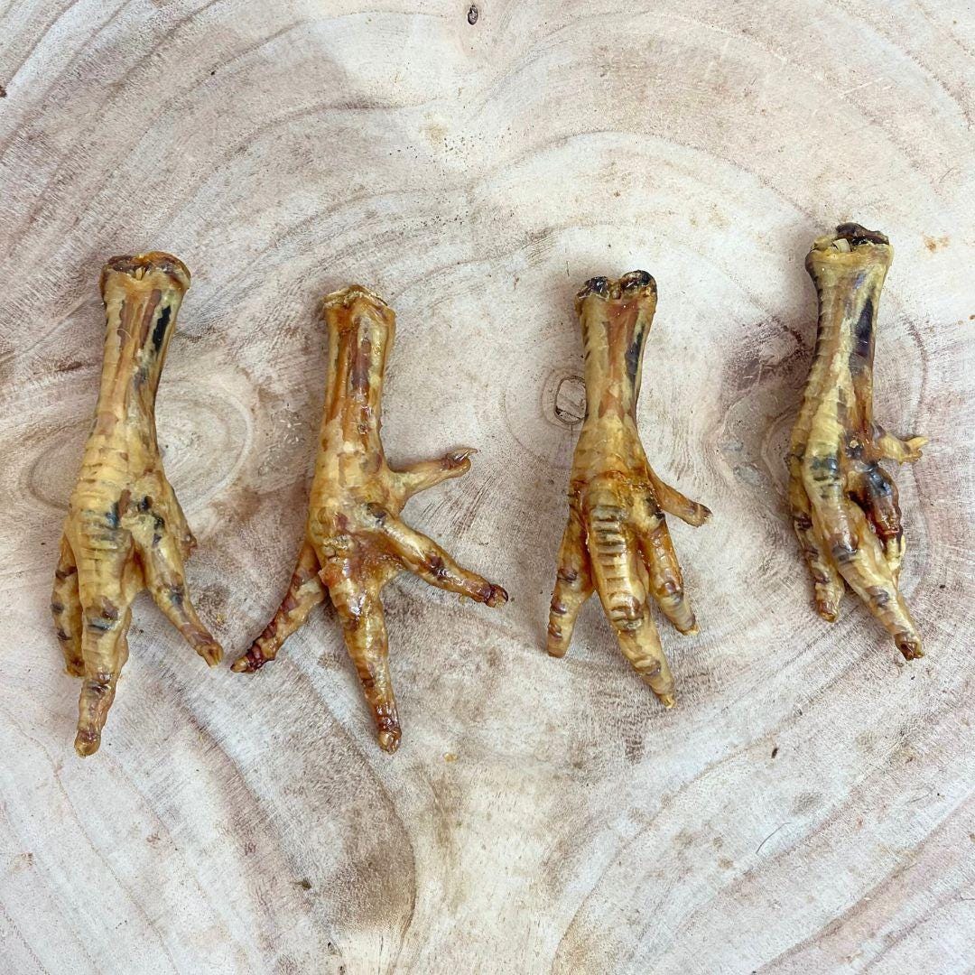 Natural Dried Chicken Feet | 15 to 200 Crunchy Dog Treats