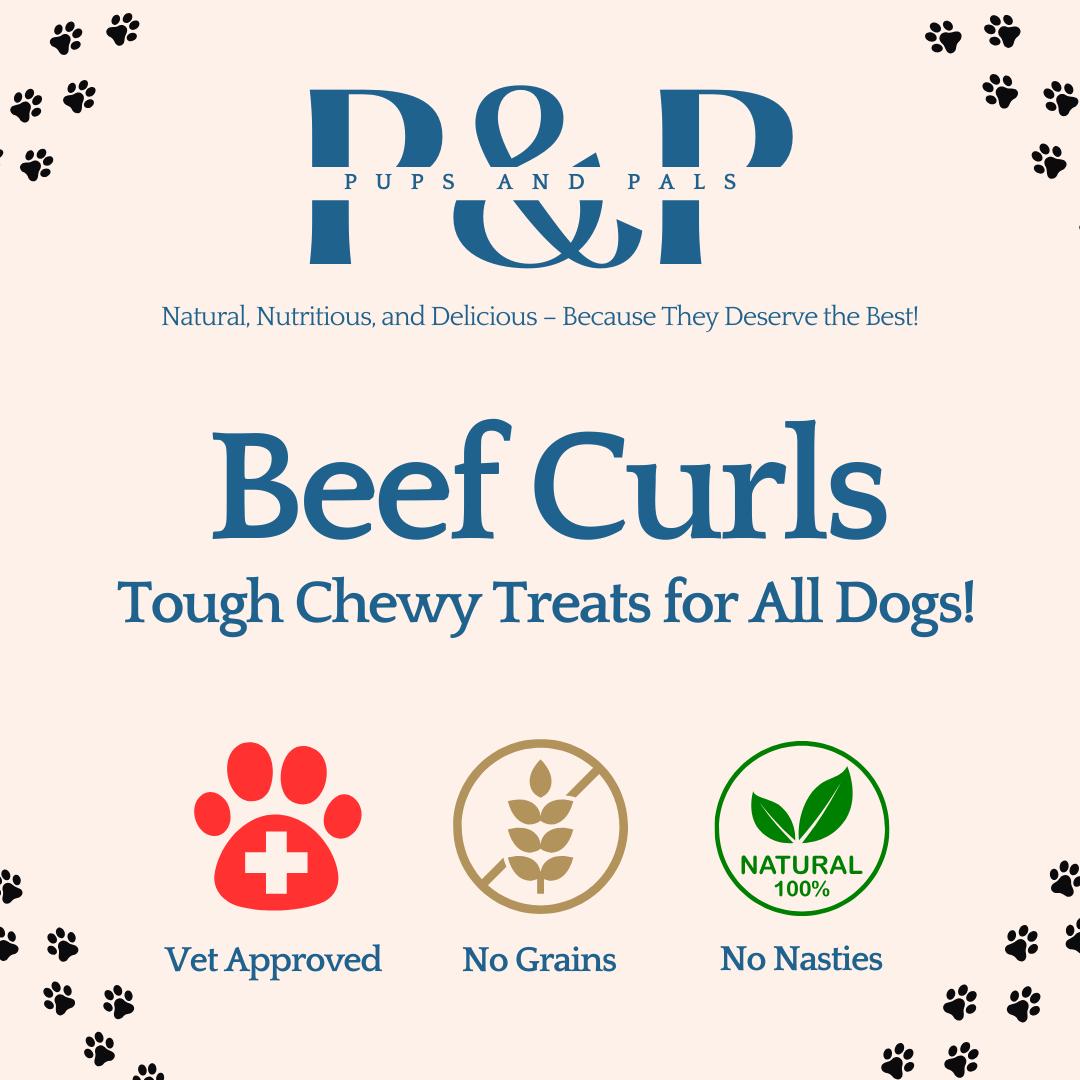 Beef Curls Natural Dog Treats | 250g to 1kg