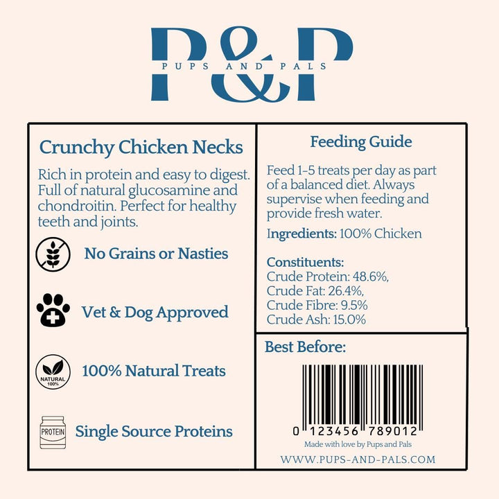 Chicken Necks Dog Treats | 100g to 1kg Selection