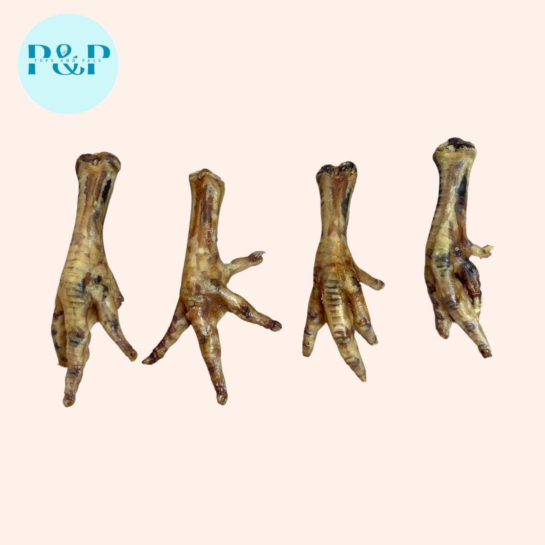 Natural Dried Chicken Feet | 15 to 200 Crunchy Dog Treats